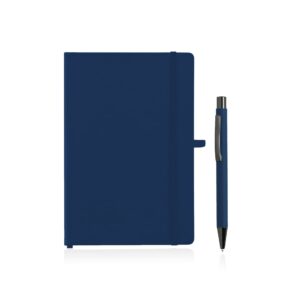 Giftology A5 Hard Cover Notebook and Pen Set - Navy