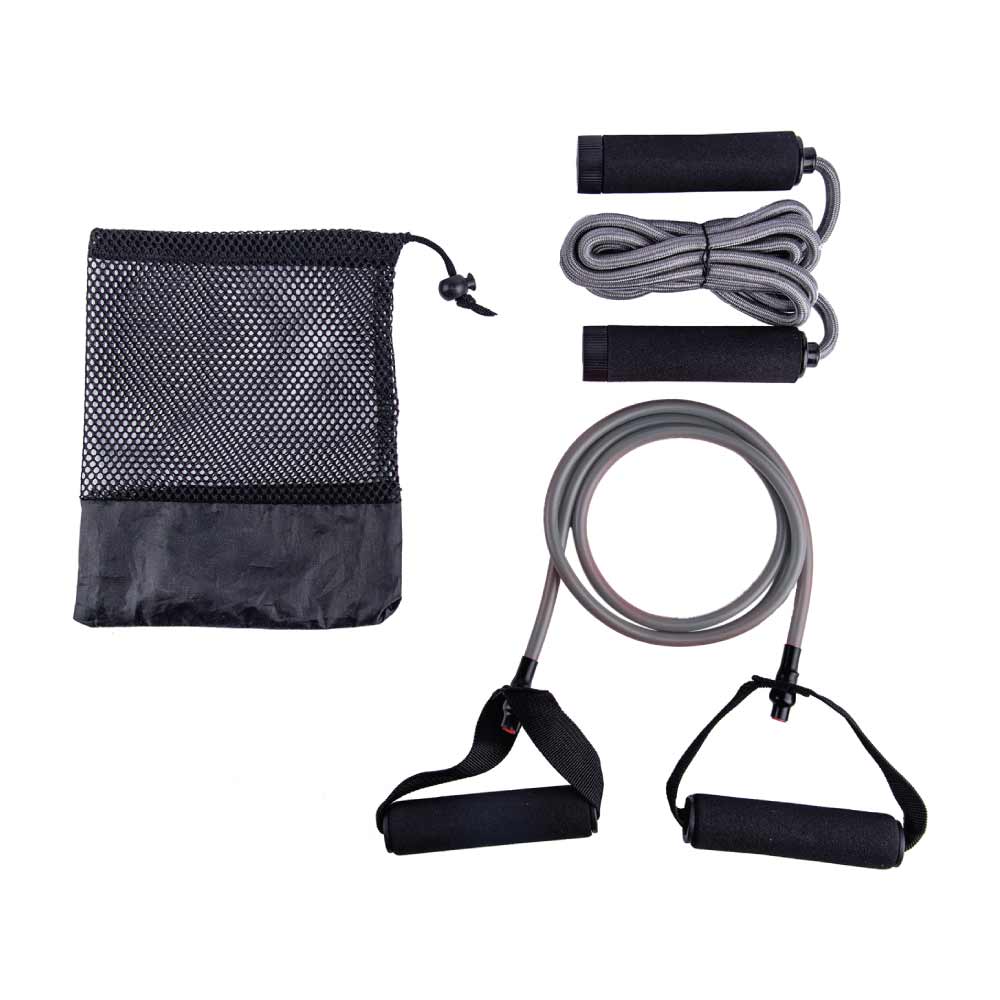 DASSEL Exercise Kit - Set of Skipping Rope & Resistance Tube - Image 1
