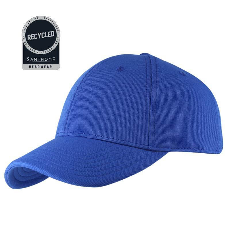 Santhome Recycled 6 Panel Adjustable Cap - Royal Blue - Image 1