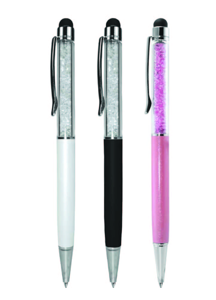 Crystal Pens with Stylus - Image 1