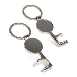 MULTI-FUNCTIONAL ROUND KEY CHAIN BOTTLE OPENER