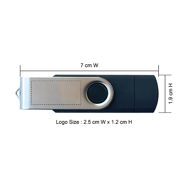OTG SWIVEL USB FLASH DRIVE TYPE-C - Image 4