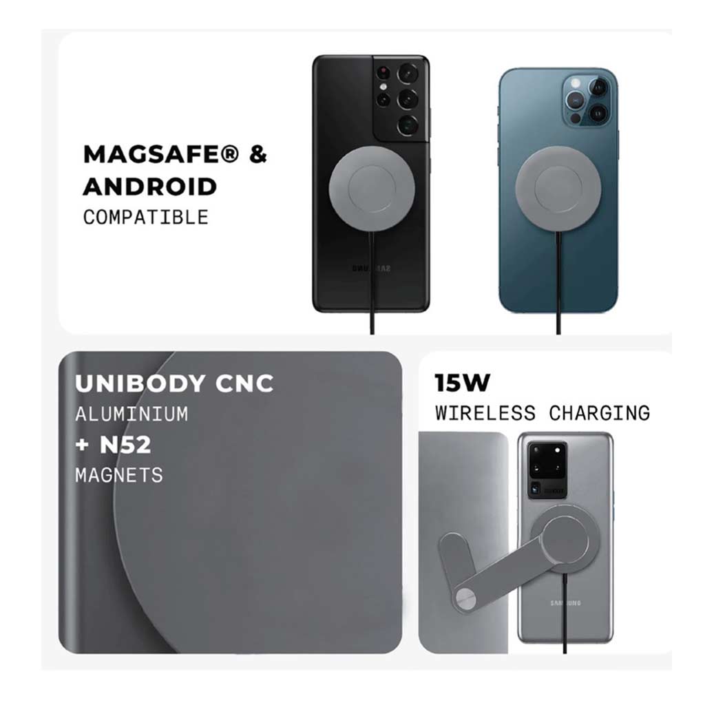 RADLIN - @memorii Set of Laptop Stand, Magnetic Phone Mount and Wireless Charger - Image 2