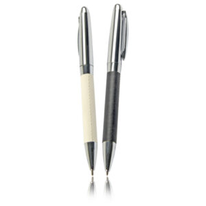 METAL AND LEATHER PEN