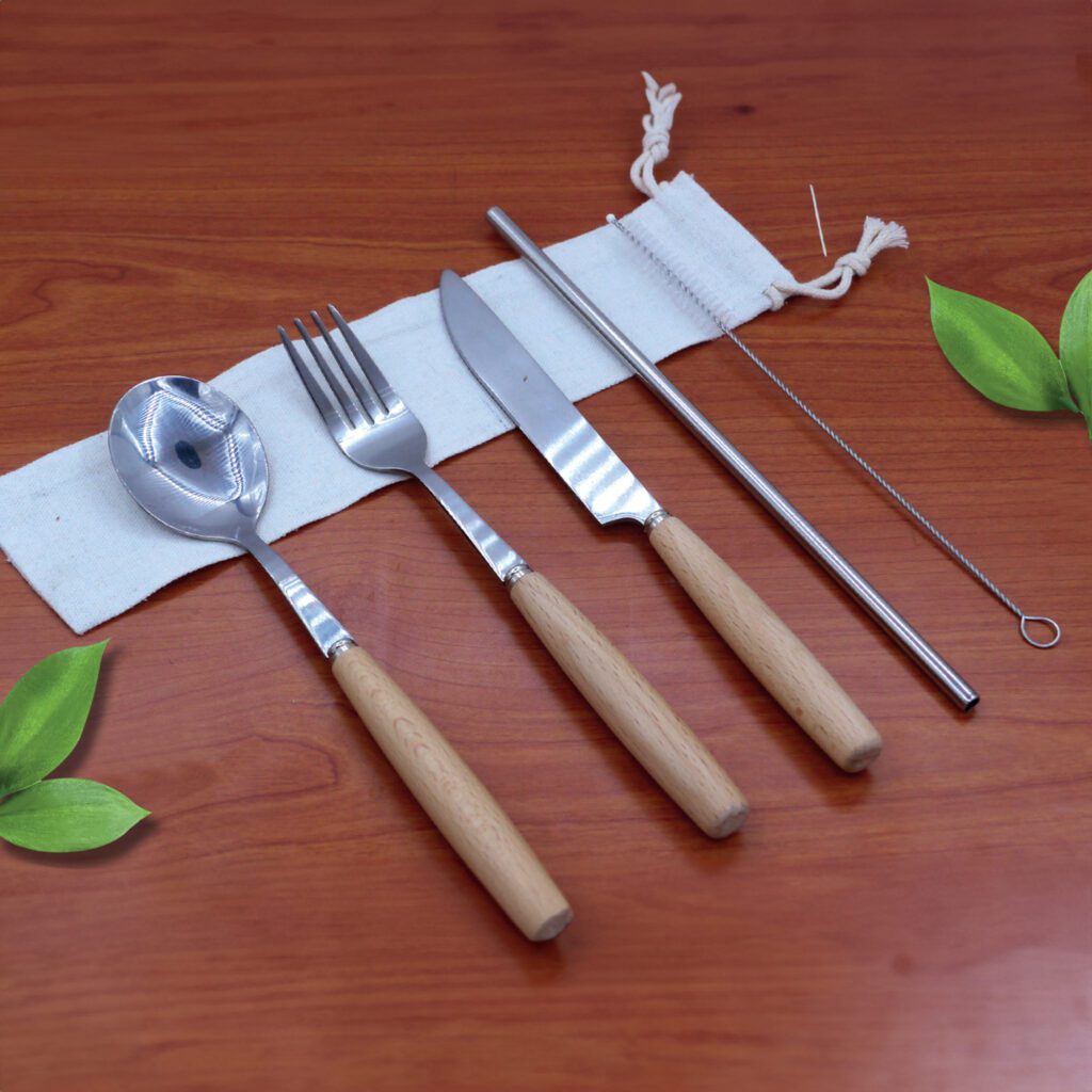 Bamboo Cutlery Set - Image 2