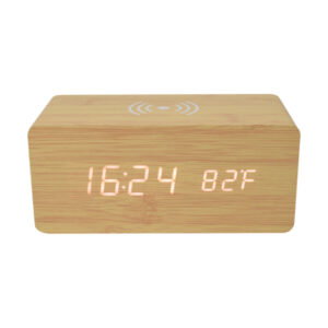 DIGITAL ALARM CLOCK WITH WIRELESS CHARGER