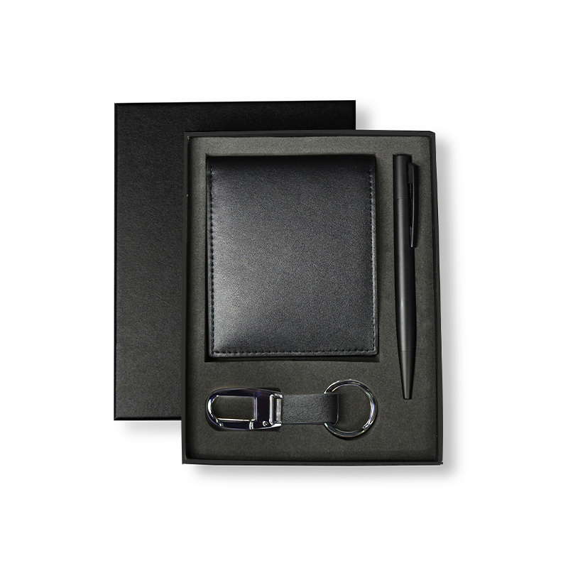 BIBURY - Set of Men's Wallet, Key Chain and Pen - Image 1