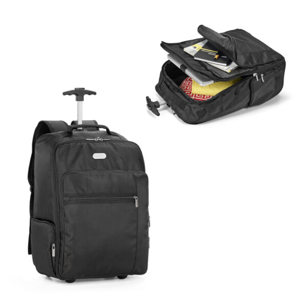 92177 AVENIR. 17" Laptop trolley backpack in 1680D and 300D