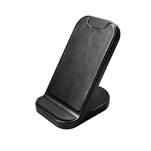 BASEL - @memorii Recycled 10W Wireless Charger Phone Stand - Black