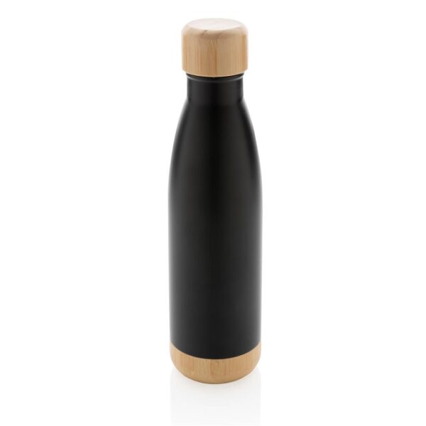 ODESSA - Giftology Double Wall Stainless Bottle with Bamboo Lid and Base -