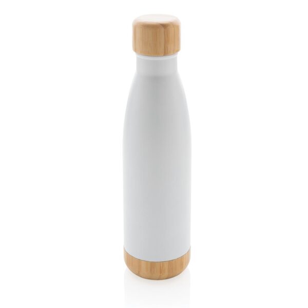 ODESSA - Giftology Double Wall Stainless Bottle with Bamboo Lid and Base -