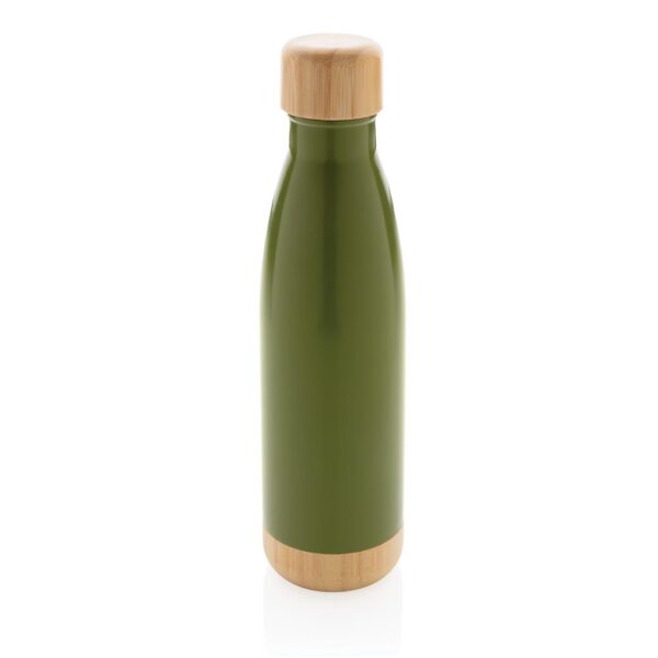 ODESSA - Giftology Double Wall Stainless Bottle with Bamboo Lid and Base -