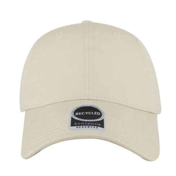 Santhome Recycled 6 Panel Relaxed Fit Cap - Beige