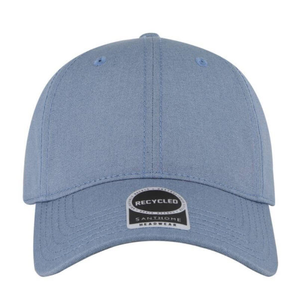 Santhome Recycled 6 Panel Relaxed Fit Cap - Sky Blue