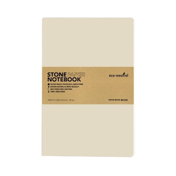 eco-neutral Stone Paper Tree-Free Notebook - Birch