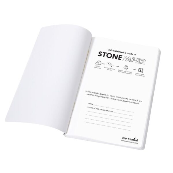 eco-neutral Stone Paper Tree-Free Notebook - Birch