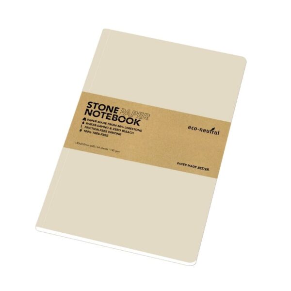 eco-neutral Stone Paper Tree-Free Notebook - Birch