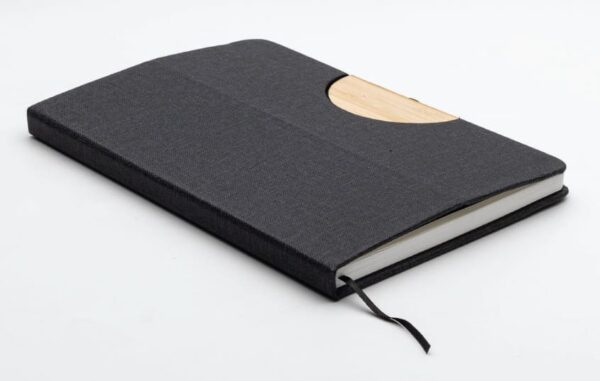 A5 Hard Cover Notebook with Folding Phone Stand