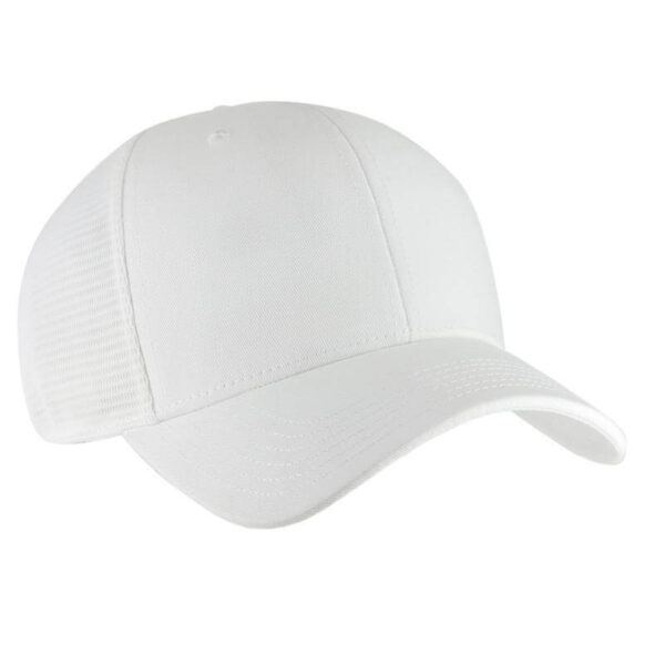 Santhome 6 Panel Trucker Cap - White