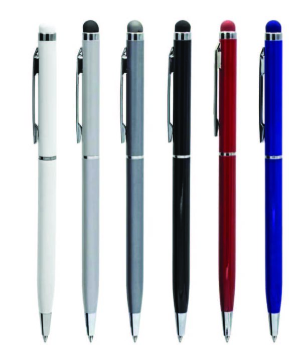 Slim Metal Pens with Stylus