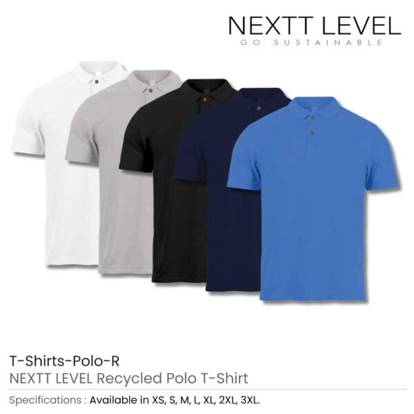 NEXTT LEVEL Recycled Polo T-Shirts